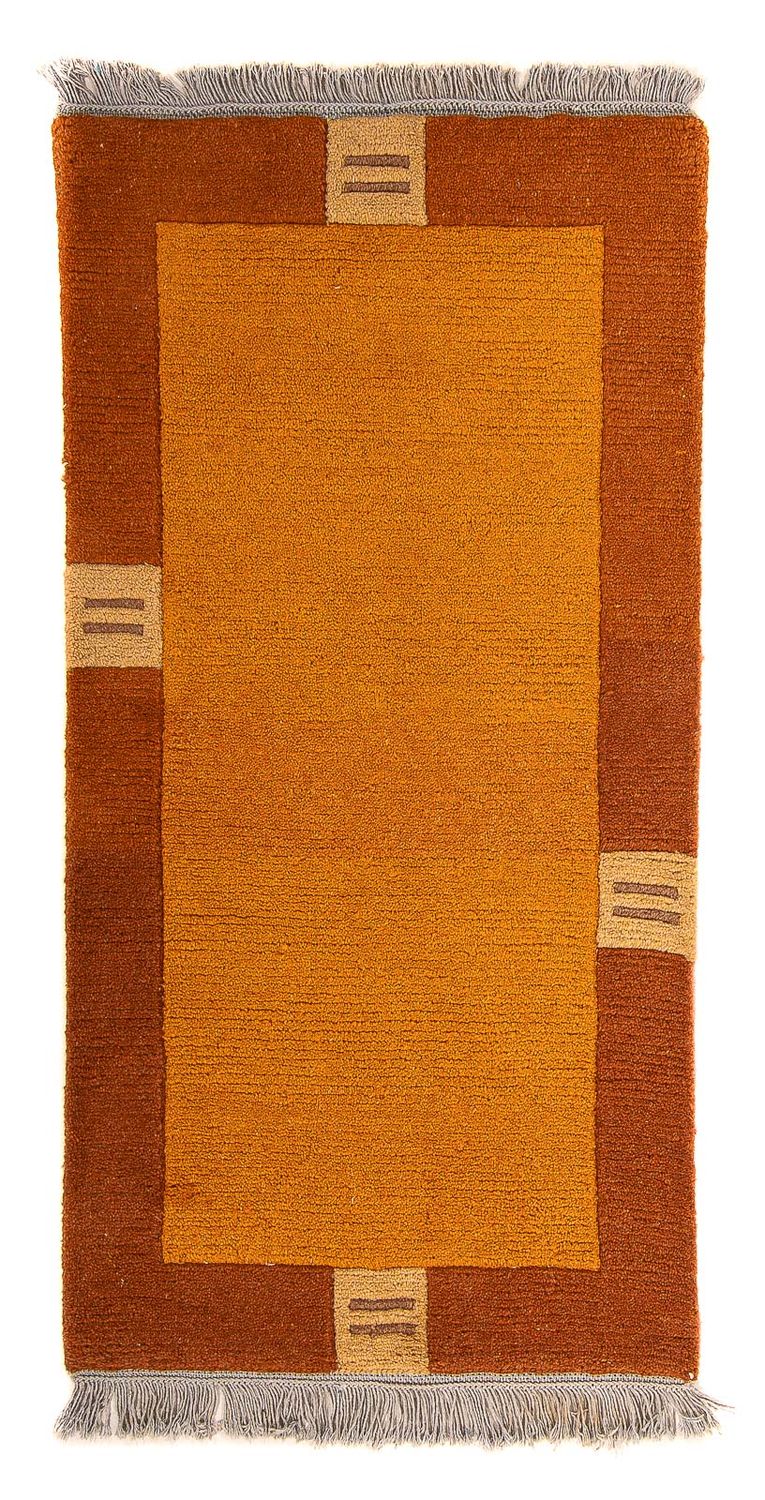 Alfombra de Nepal - 142 x 72 cm - naranja