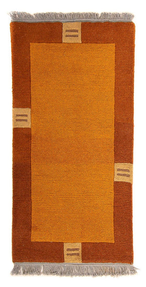 Alfombra de Nepal - 142 x 72 cm - naranja