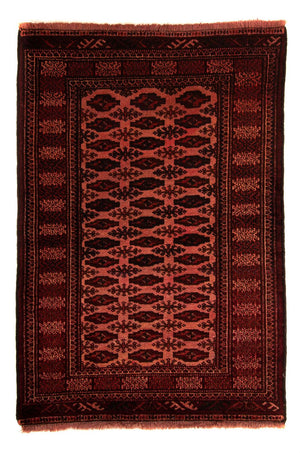 Alfombra afgana - Bukhara - 150 x 103 cm - rojo oscuro