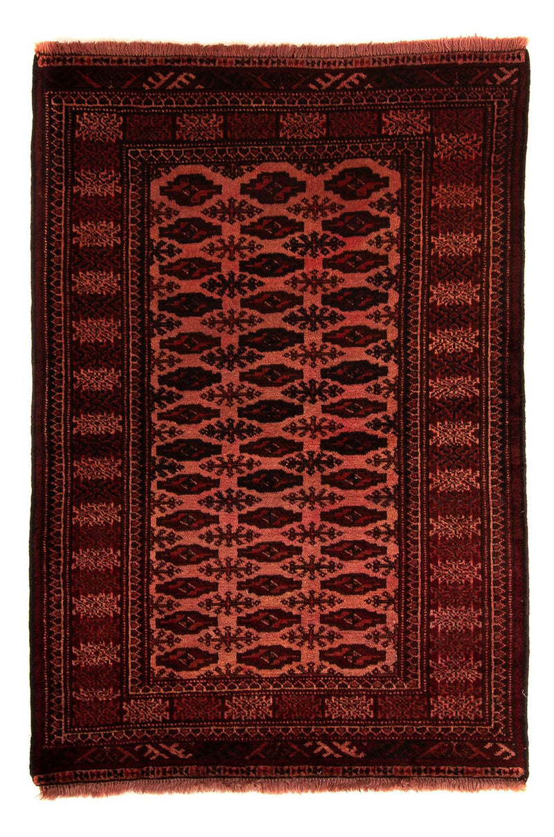 Alfombra afgana - Bukhara - 150 x 103 cm - rojo oscuro