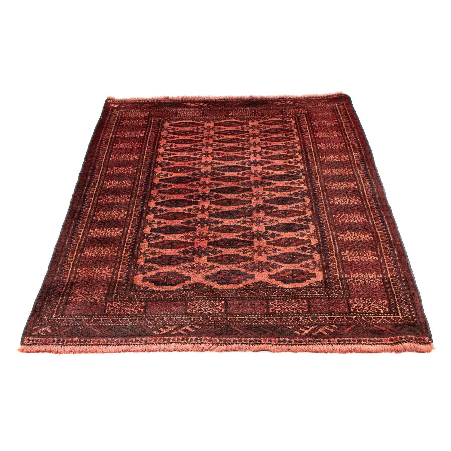 Alfombra afgana - Bukhara - 150 x 103 cm - rojo oscuro