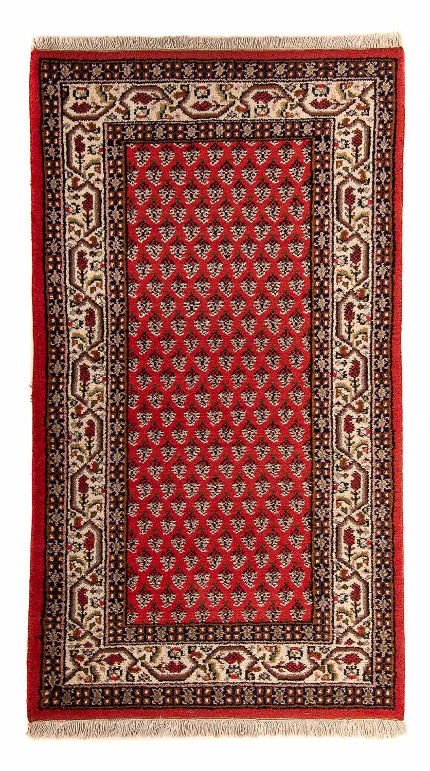 Alfombra oriental - Mir - Indus - 160 x 90 cm - rojo oscuro