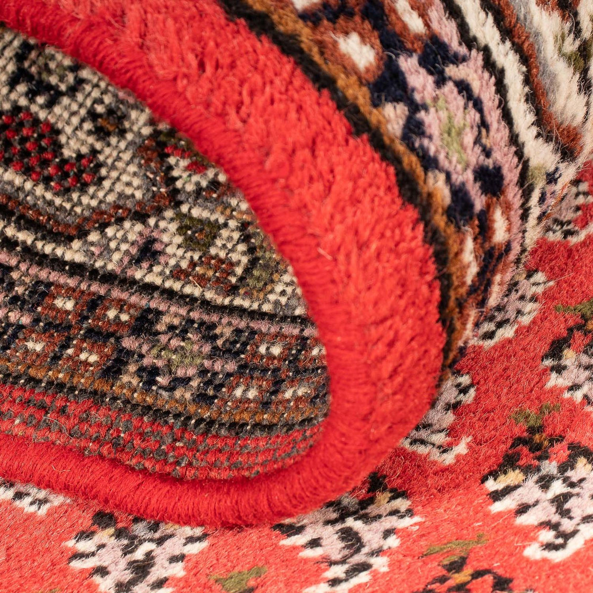 Alfombra oriental - Mir - Indus - 160 x 90 cm - rojo oscuro