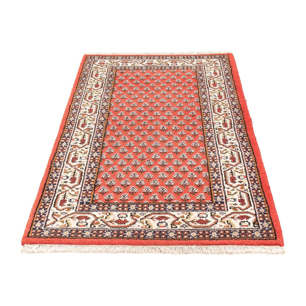 Alfombra oriental - Mir - Indus - 160 x 90 cm - rojo oscuro