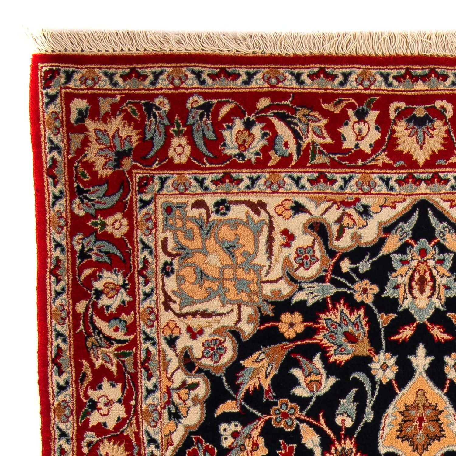 Alfombra de pasillo Alfombra Persa - Isfahan - Prima - 175 x 100 cm - azul oscuro