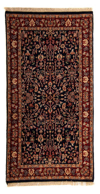 Alfombra de pasillo Alfombra oriental - Indus - 170 x 85 cm - azul oscuro