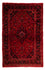 Alfombra persa - Keshan - 155 x 100 cm - rojo oscuro