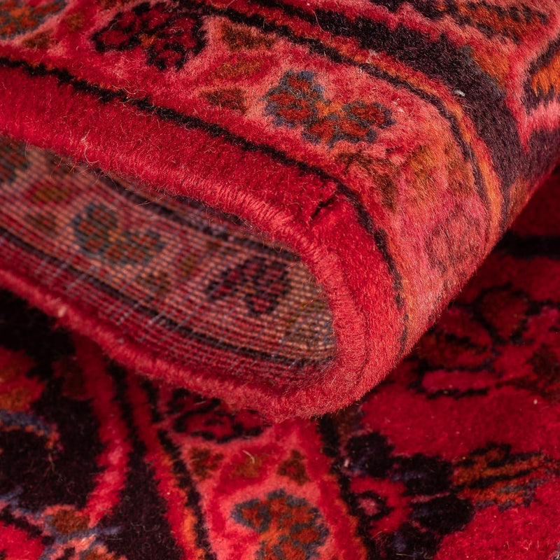 Alfombra persa - Keshan - 155 x 100 cm - rojo oscuro