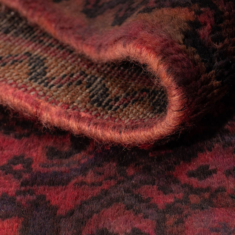 Alfombra persa - Nómada - 160 x 98 cm - rojo oscuro
