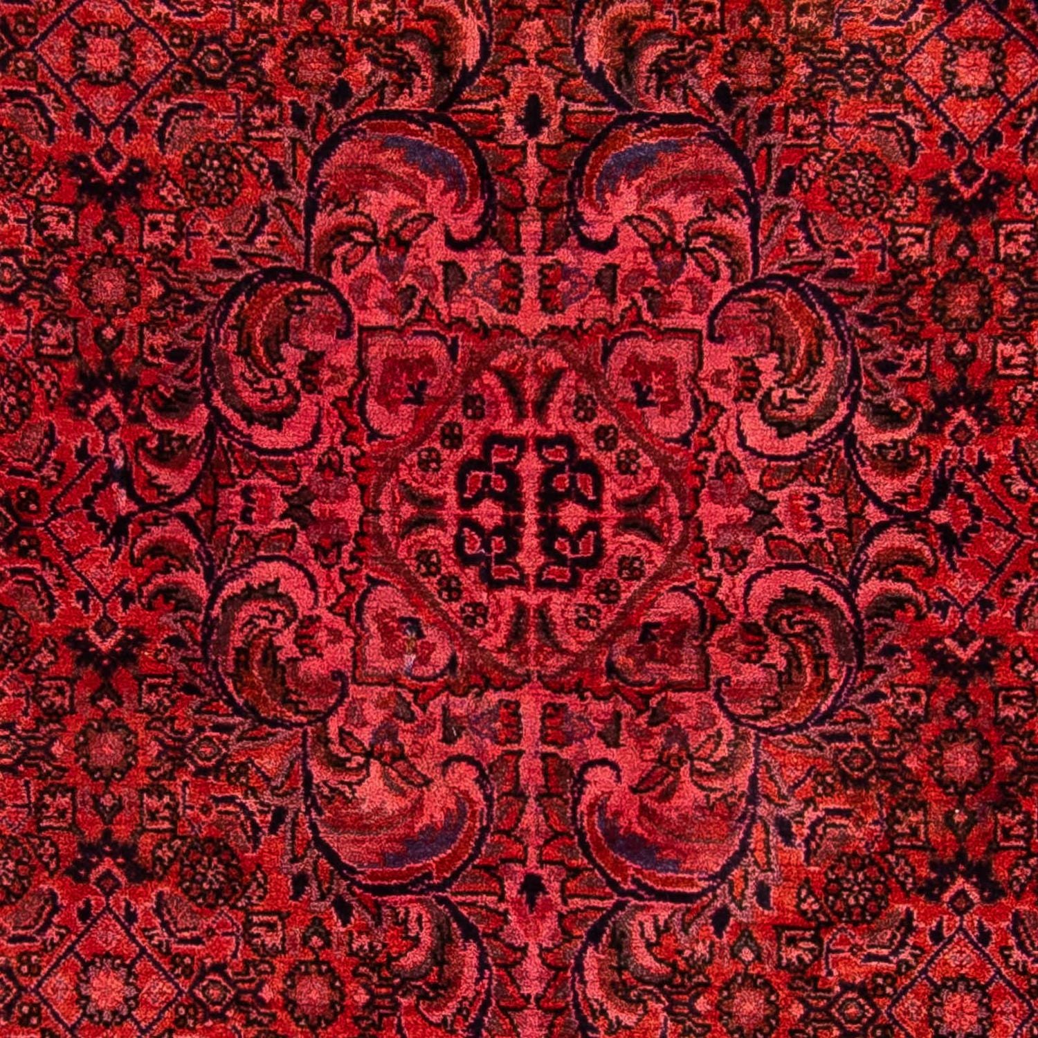 Alfombra persa - Bidjar - 176 x 113 cm - rojo claro