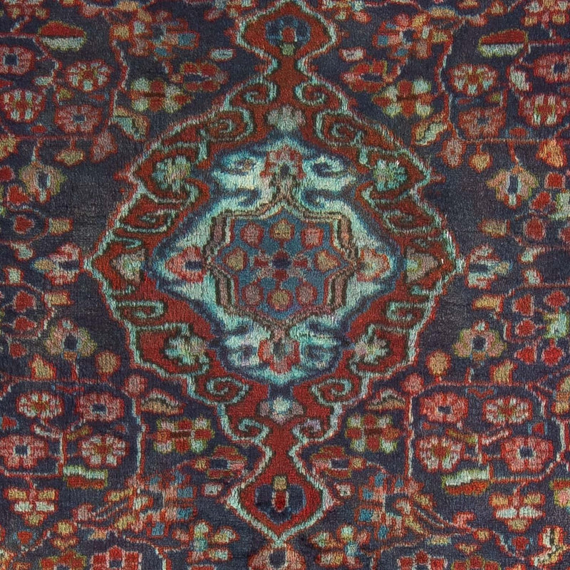 Alfombra persa - Nómada - 137 x 103 cm - azul oscuro