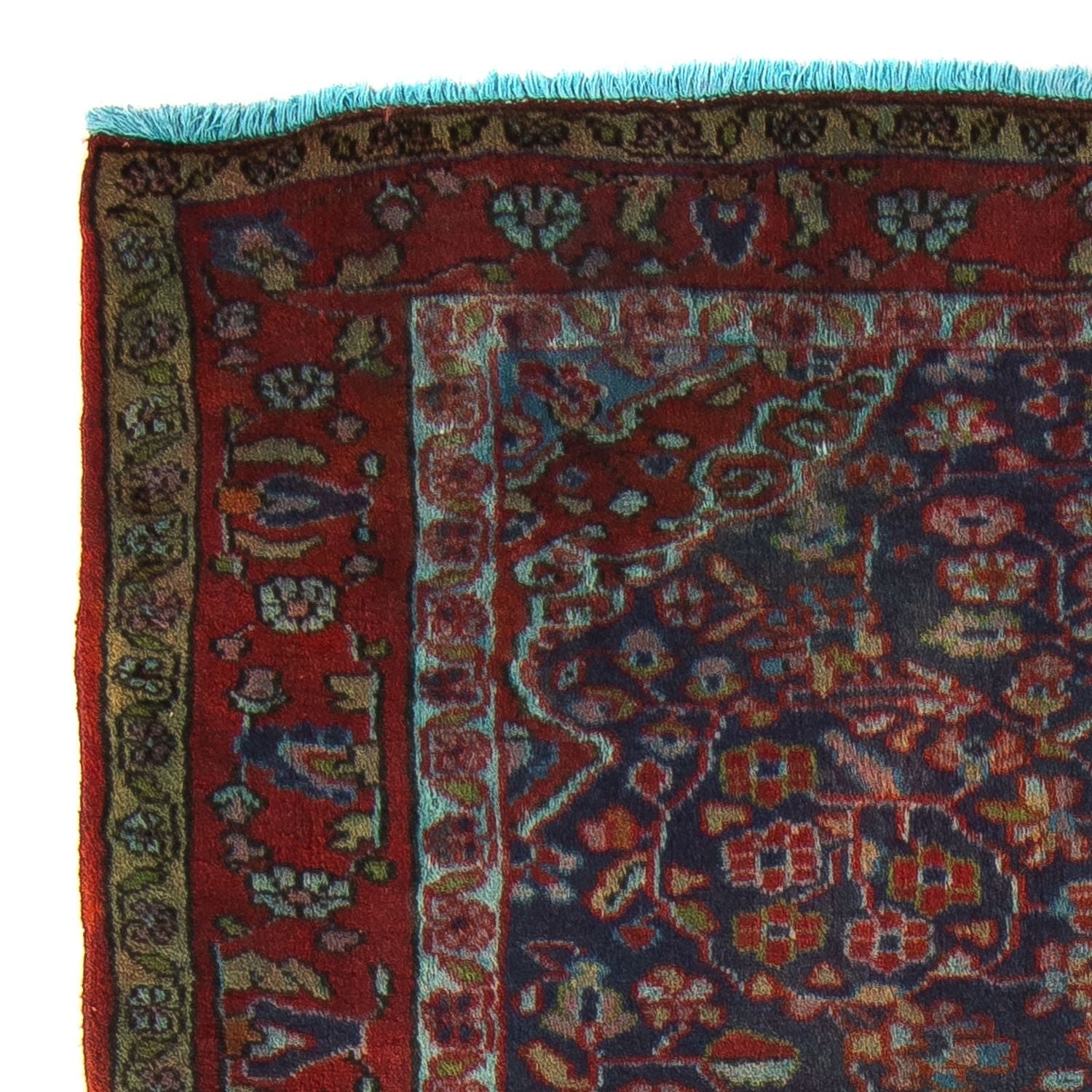 Alfombra persa - Nómada - 137 x 103 cm - azul oscuro