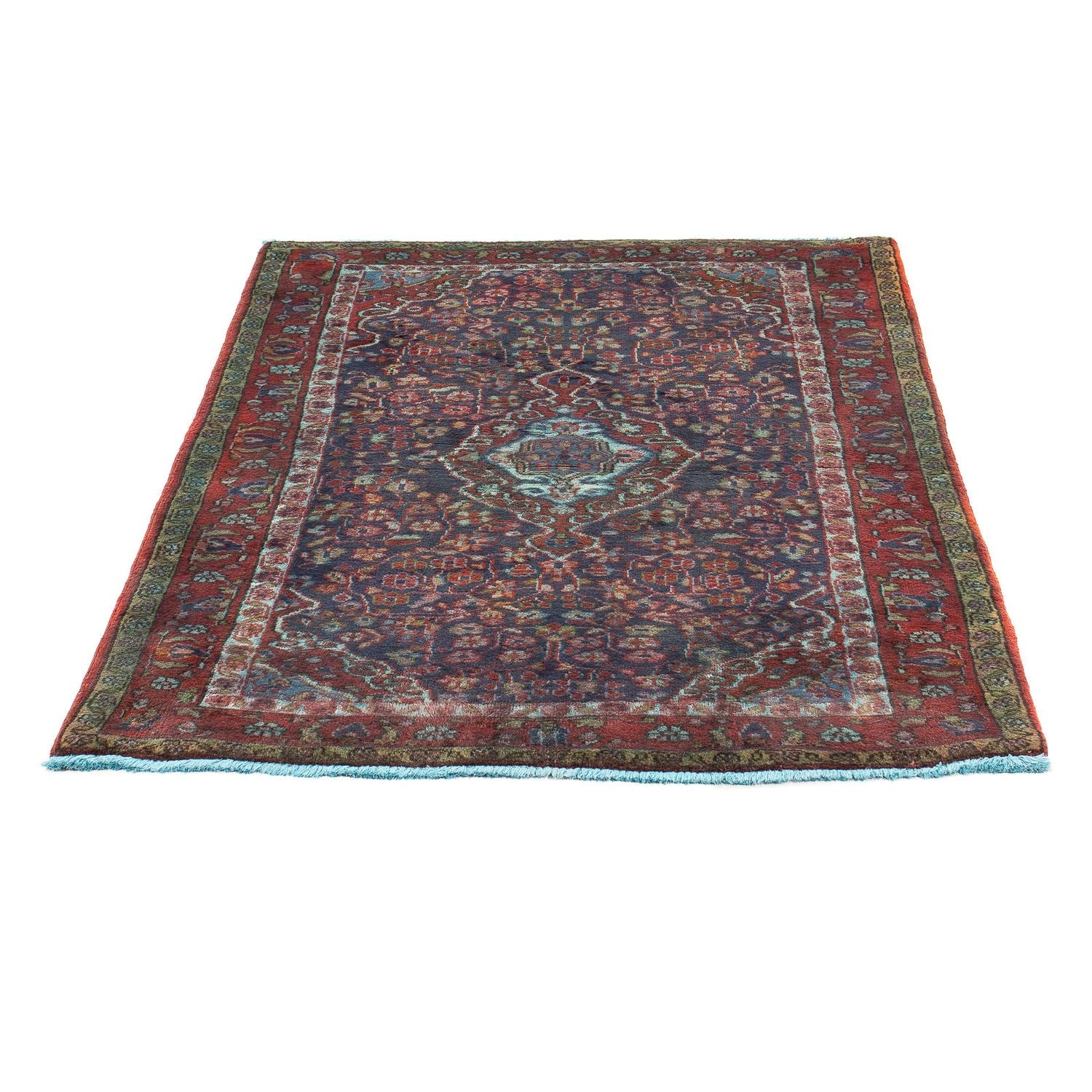 Alfombra persa - Nómada - 137 x 103 cm - azul oscuro