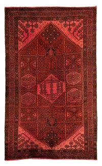 Alfombra persa - Nómada - 170 x 115 cm - rojo claro