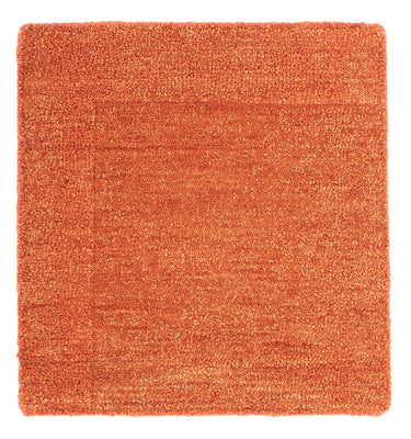 Alfombra de lana cuadrado  - 47 x 47 cm - naranja