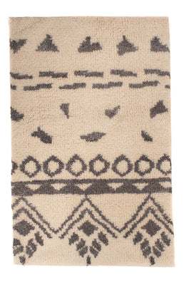 Alfombra bereber - 93 x 60 cm - beige