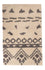 Alfombra bereber - 93 x 60 cm - beige