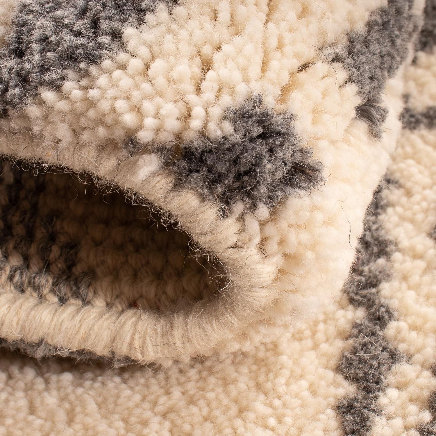 Alfombra bereber - 93 x 60 cm - beige