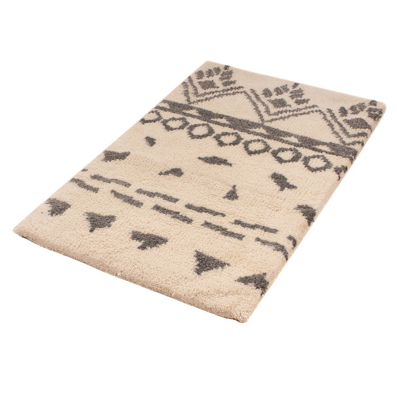 Alfombra bereber - 93 x 60 cm - beige