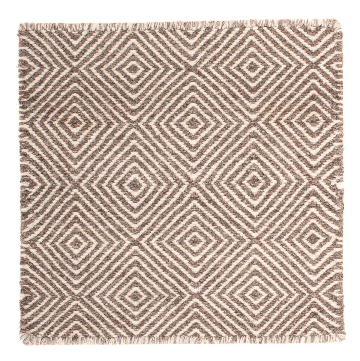 Alfombra Kelim - Tendencia cuadrado  - 45 x 45 cm - multicolor