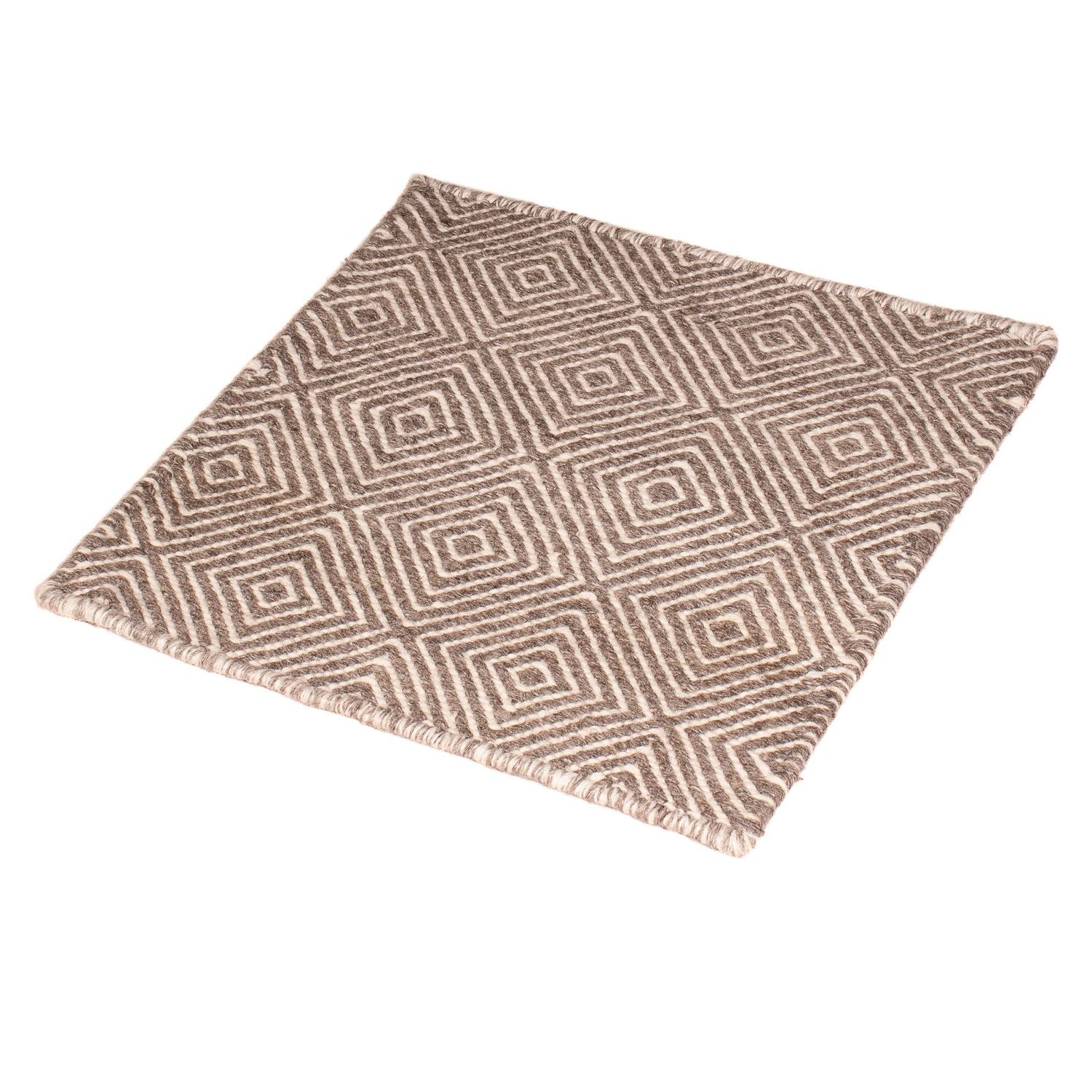 Alfombra Kelim - Tendencia cuadrado  - 45 x 45 cm - multicolor