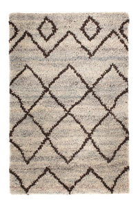 Alfombra bereber - 90 x 58 cm - beige
