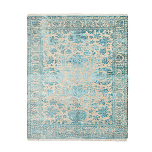 Alfombra de diseño - 188 x 136 cm - turquesa