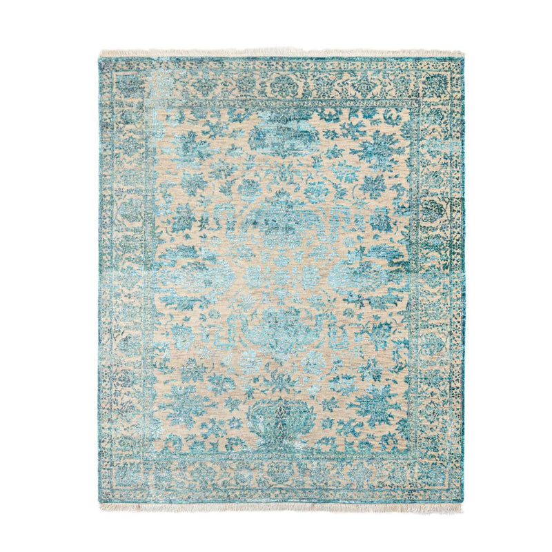 Alfombra de diseño - 188 x 136 cm - turquesa