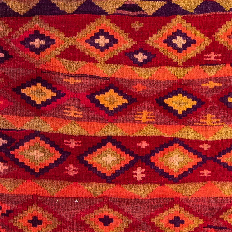 Alfombra de pasillo Alfombra Kelim - Antigua - 285 x 145 cm - multicolor