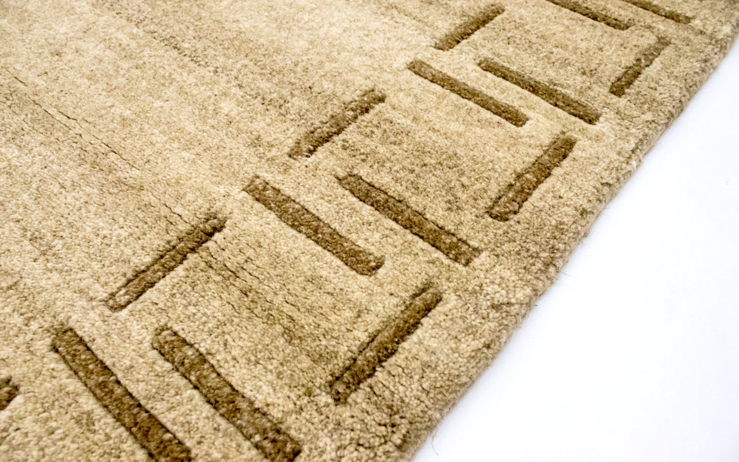 Alfombra de Nepal - 187 x 124 cm - beige