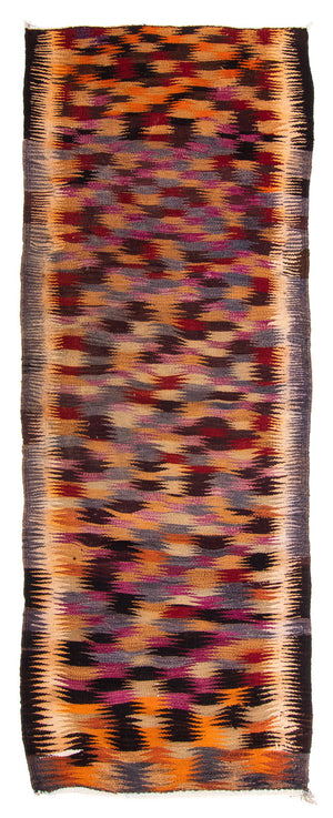 Alfombra de pasillo Alfombra Kelim - Antigua - 305 x 105 cm - multicolor