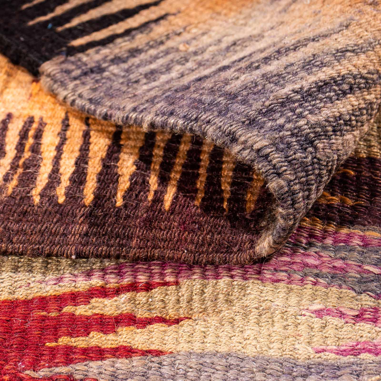 Alfombra de pasillo Alfombra Kelim - Antigua - 305 x 105 cm - multicolor