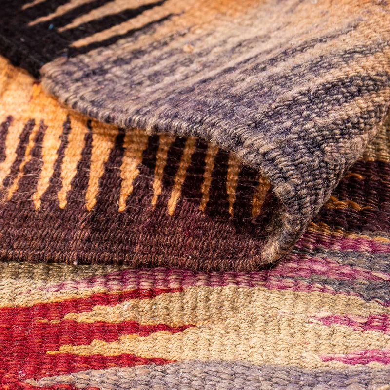Alfombra de pasillo Alfombra Kelim - Antigua - 305 x 105 cm - multicolor