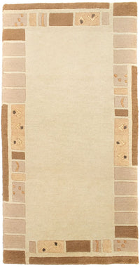 Alfombra de Nepal - 140 x 70 cm - beige