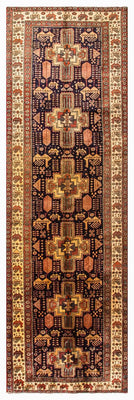 Alfombra de pasillo Alfombra persa - Nómada - 326 x 98 cm - azul oscuro