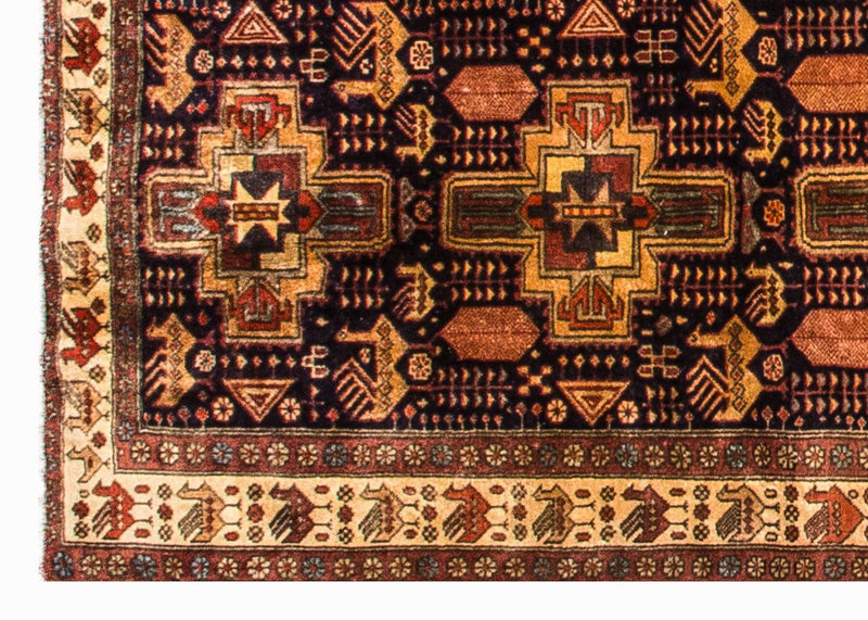 Alfombra de pasillo Alfombra persa - Nómada - 326 x 98 cm - azul oscuro