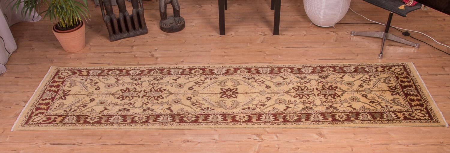 Alfombra de pasillo Alfombra Ziegler - 296 x 80 cm - beige