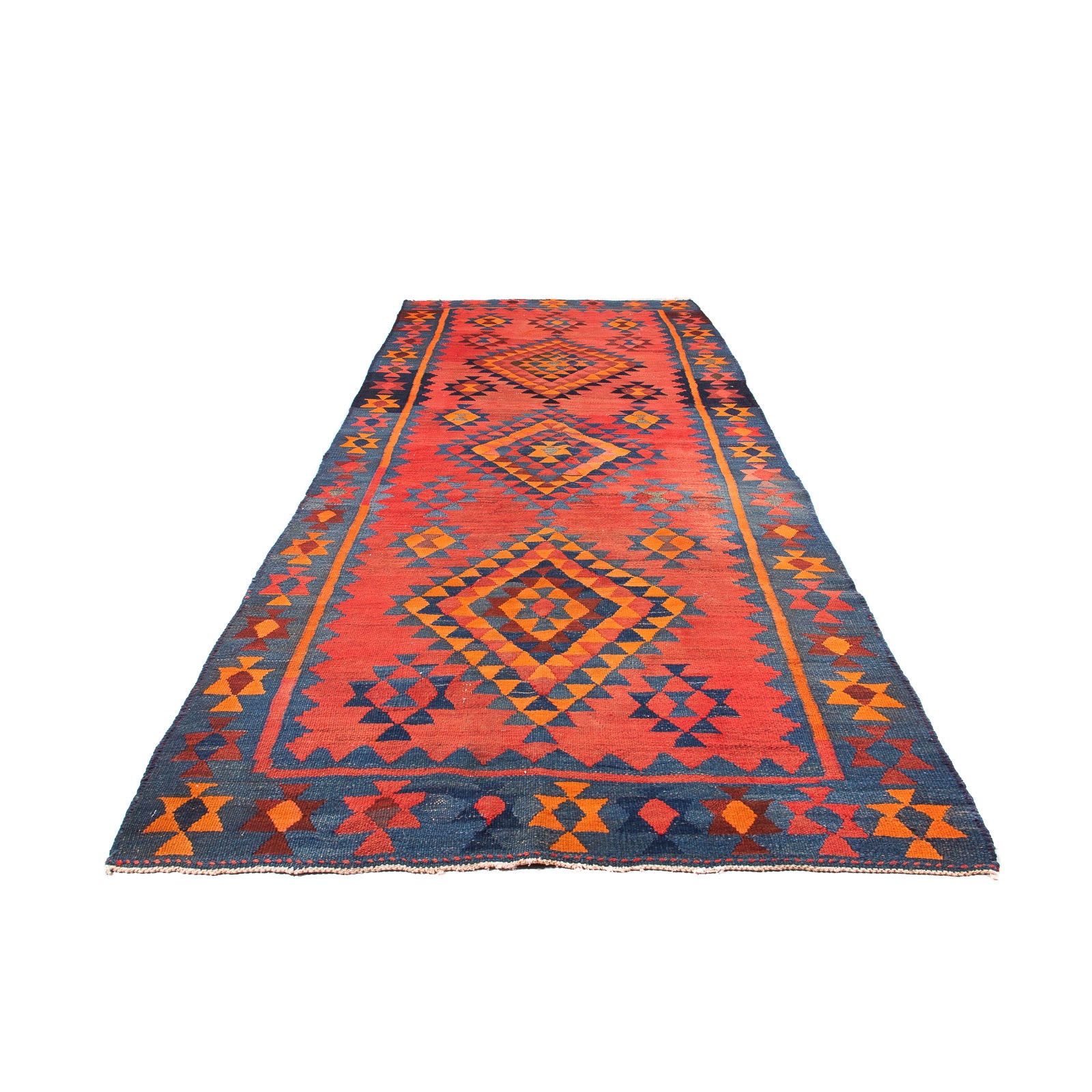 Alfombra de pasillo Alfombra Kelim - Antigua - 220 x 195 cm - multicolor