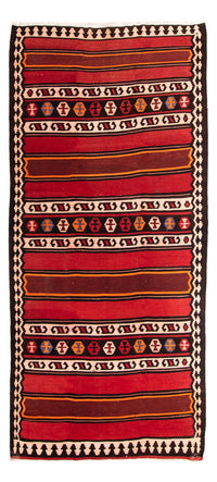 Alfombra de pasillo Alfombra Kelim - Antigua - 330 x 150 cm - multicolor
