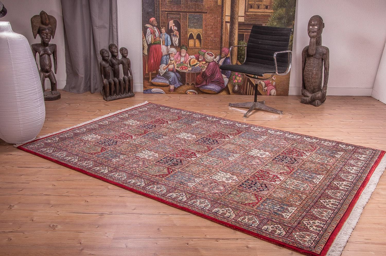 Alfombra oriental - 241 x 163 cm - multicolor
