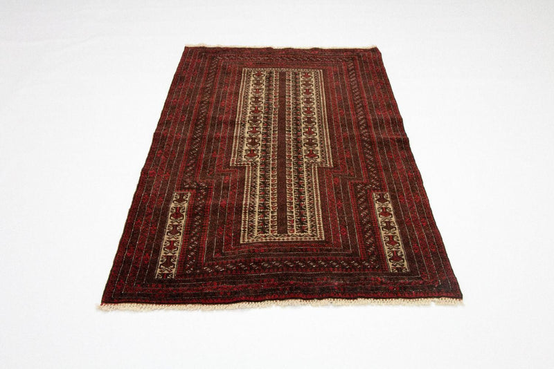 Alfombra Belutsch - 146 x 94 cm - rojo