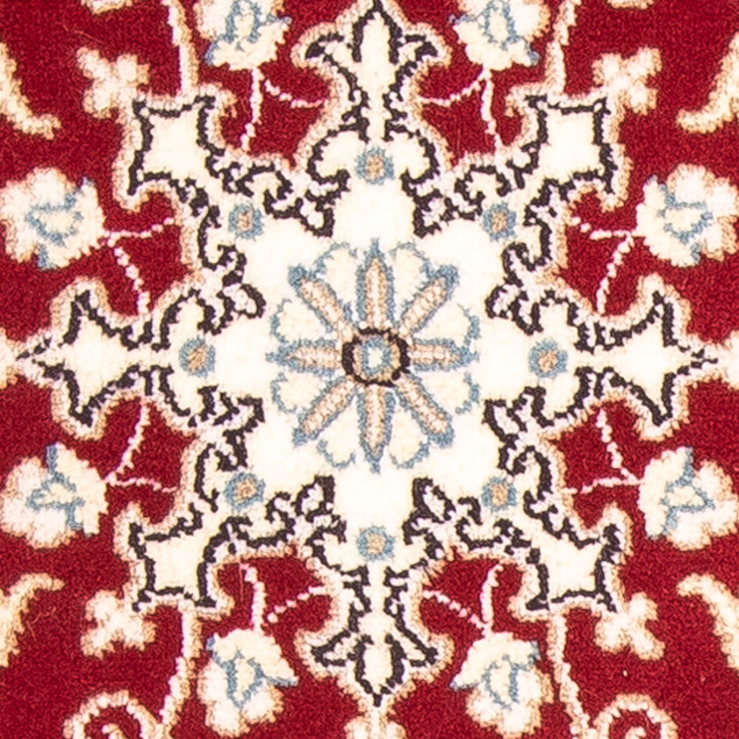 Alfombra Persa - Nain - Real - 100 x 60 cm - rojo oscuro