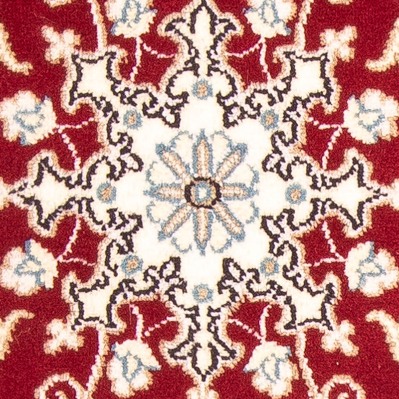 Alfombra Persa - Nain - Real - 100 x 60 cm - rojo oscuro