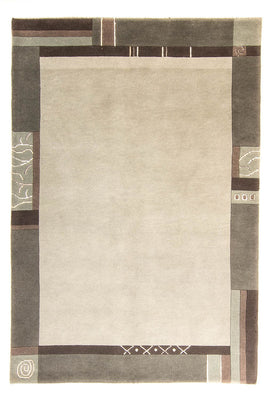 Alfombra de Nepal - 201 x 143 cm - gris