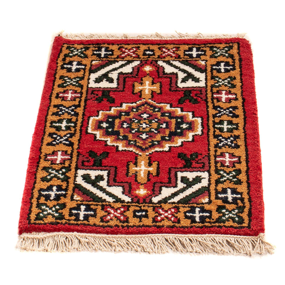 Alfombra oriental - 60 x 40 cm - rojo oscuro