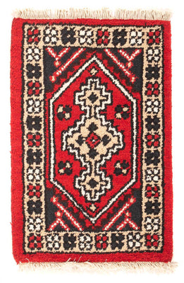 Alfombra oriental - 60 x 40 cm - rojo oscuro