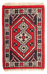 Alfombra oriental - 60 x 40 cm - rojo oscuro