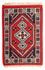 Alfombra oriental - 60 x 40 cm - rojo oscuro