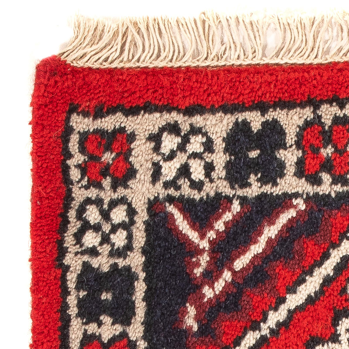 Alfombra oriental - 60 x 40 cm - rojo oscuro