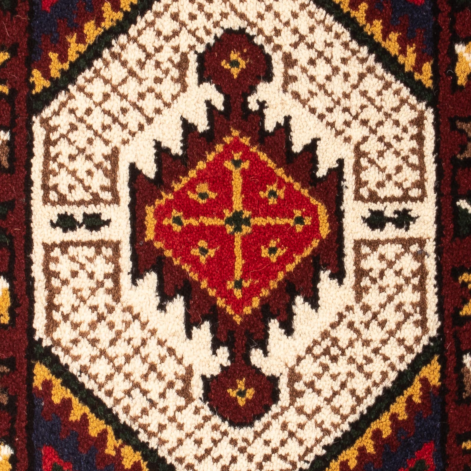 Alfombra oriental - 60 x 40 cm - rojo oscuro
